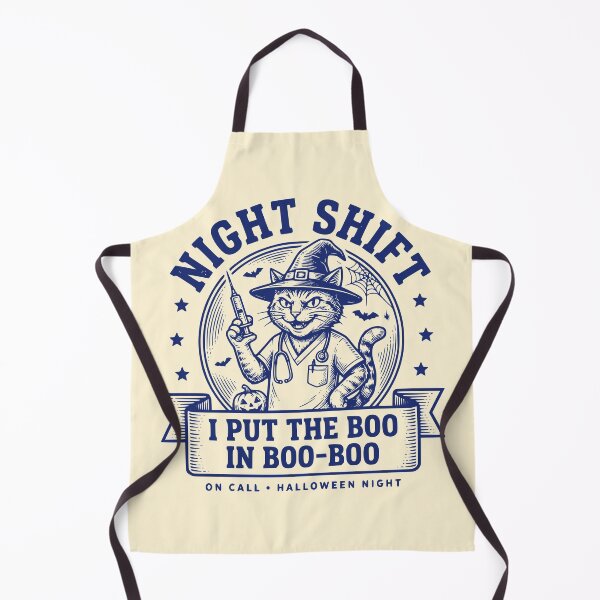 Item preview, Night Shift Nurse Cat Halloween Funny Boo-Boo designed and sold by 89shirts.
