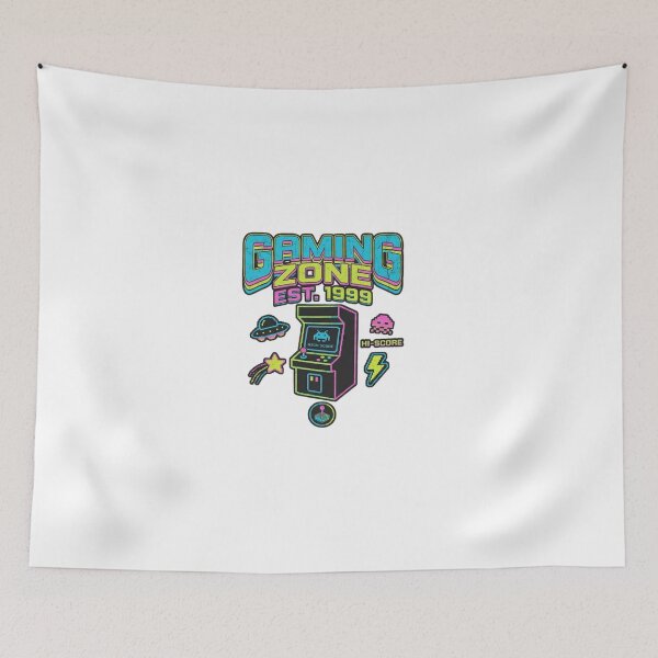 Item preview, Retro Arcade Gaming Zone Est 1999 90s Gamer designed and sold by KTD28_SHOP.