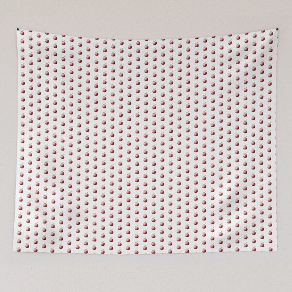 Item preview, Dark Red Vintage Tropical Coconut Drink Design designed and sold by pattern-archive.