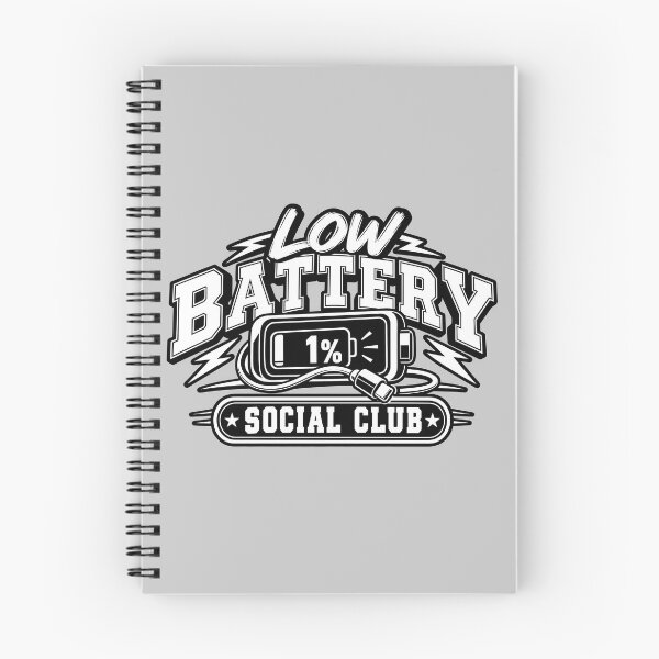 Item preview, Low Battery Social Club – Funny Sarcastic Quote designed and sold by Sed94.