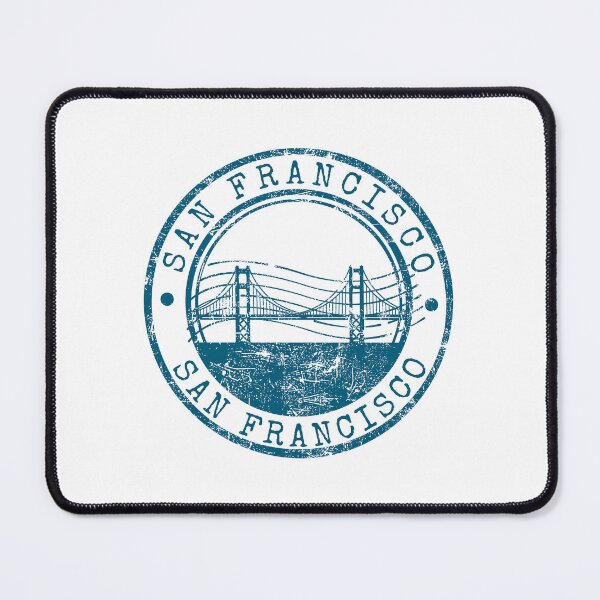Item preview, San Francisco Golden Gate Bridge Vintage Blue Rubber designed and sold by chaaval.