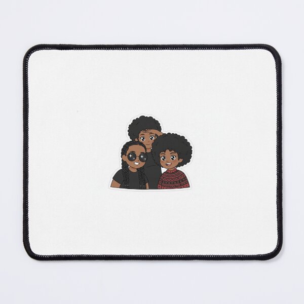Item preview, Cute Cartoon Black Girls Trio Sticker designed and sold by TheModernMuslimahchibi&more .