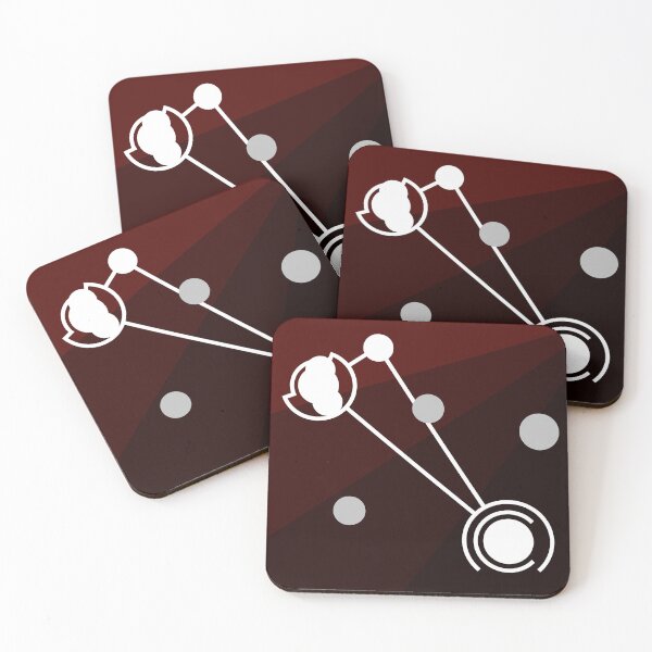 Item preview, Triangulum Constellation (unlabeled) - Dark Red - Geometric Star Map Graphic designed and sold by JayMakesTiktok.