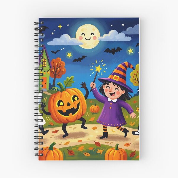 Item preview, Cute Halloween Characters Night Trick or Treat Illustration designed and sold by Fantabuloustef.
