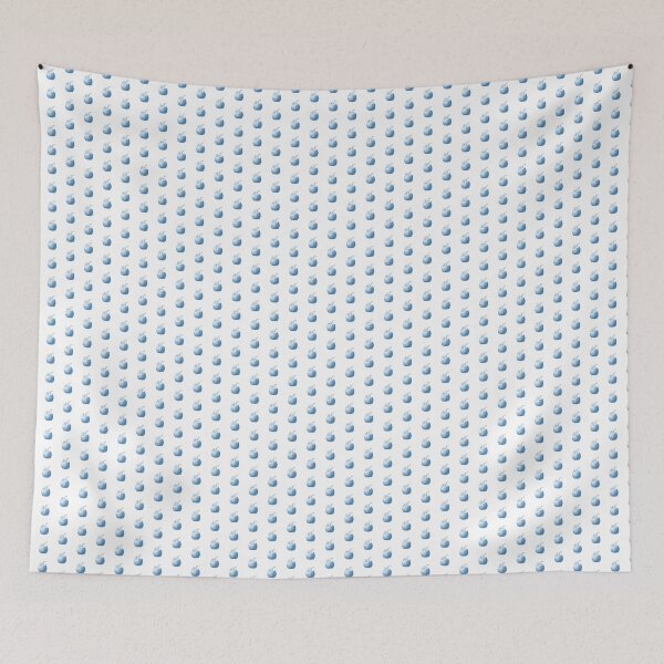 Item preview, Steel Blue Vintage Tropical Coconut Drink Design designed and sold by pattern-archive.