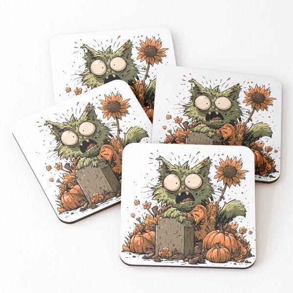 Item preview, Green Zombie Cat designed and sold by filou designs.