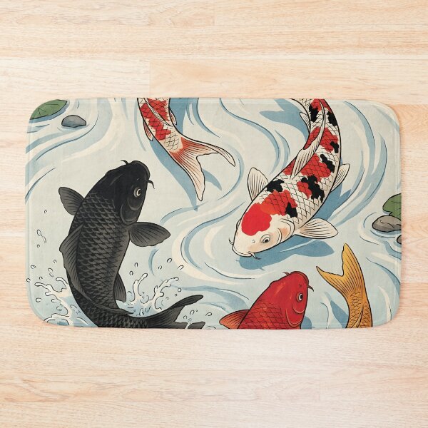 Item preview, Japanese Koi Fish Pond with Flowing Water designed and sold by QuietBloom80.