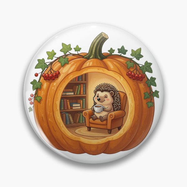 Item preview, Hedgehog in a pumpkin designed and sold by ANVivid.