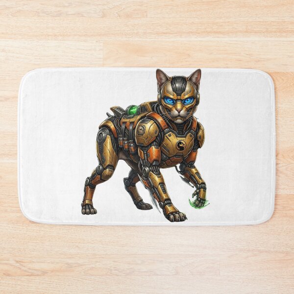 Item preview, Mecha Cat Warrior – Futuristic Robot Cat designed and sold by TOOBIC.