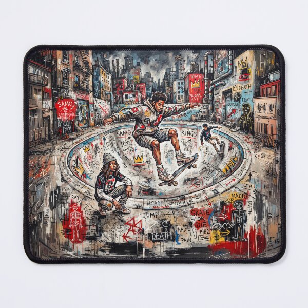 Item preview, Skateboarding In Gritty Graffiti Abandoned City Pool designed and sold by Home Decor Art.