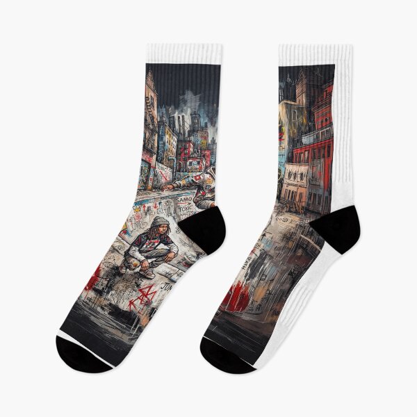 Item preview,  Skateboarding In Gritty Graffiti Abandoned City Pool designed and sold by Home Decor Art.