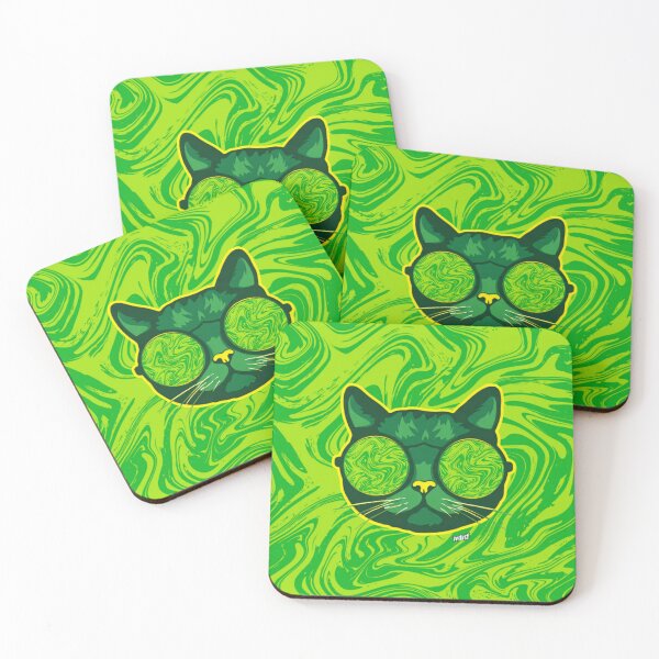 Item preview, Trippy Cat - Psychedelic Animal Art designed and sold by YOFANTZ!.