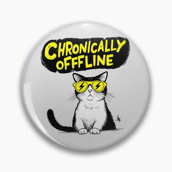 Item preview, Chronically Offline - Unbothered Cat Funny Digital Detox Introvert Gift designed and sold by Artiviose.