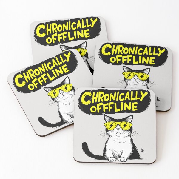Item preview, Chronically Offline - Unbothered Cat Funny Digital Detox Introvert Gift designed and sold by Artiviose.