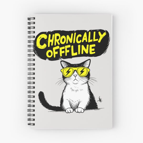 Item preview, Chronically Offline - Unbothered Cat Funny Digital Detox Introvert Gift designed and sold by Artiviose.