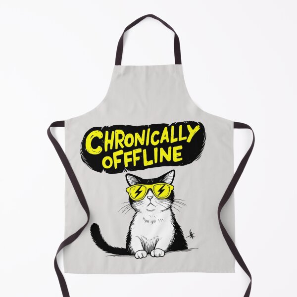 Item preview, Chronically Offline - Unbothered Cat Funny Digital Detox Introvert Gift designed and sold by Artiviose.