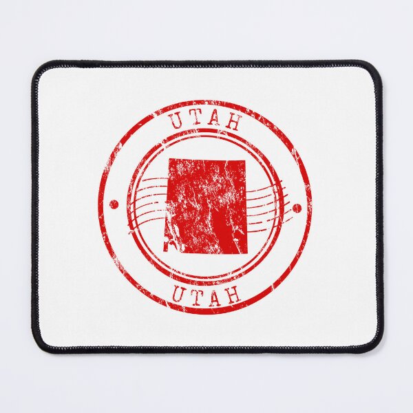 Item preview, Utah State Map Vintage Red Rubber Stamp designed and sold by chaaval.