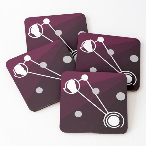 Item preview, Triangulum Constellation (unlabeled) - Maroon - Geometric Star Map Graphic designed and sold by JayMakesTiktok.