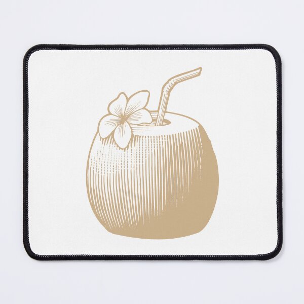 Item preview, Tan Vintage Tropical Coconut Drink Design designed and sold by pattern-archive.