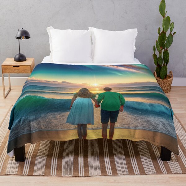 Item preview, Young couple in love looking at sunset designed and sold by Photopat.