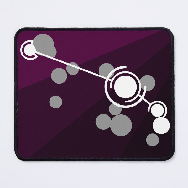 Item preview, Aries Constellation (Unlabeled) - Purple - Minimalist Geometric Star Map Graphic designed and sold by JayMakesTiktok.
