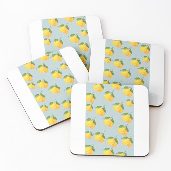 Item preview, Watercolor Amalfi Lemons Pattern Sage Blue Botanical Citrus designed and sold by Nature Moments.