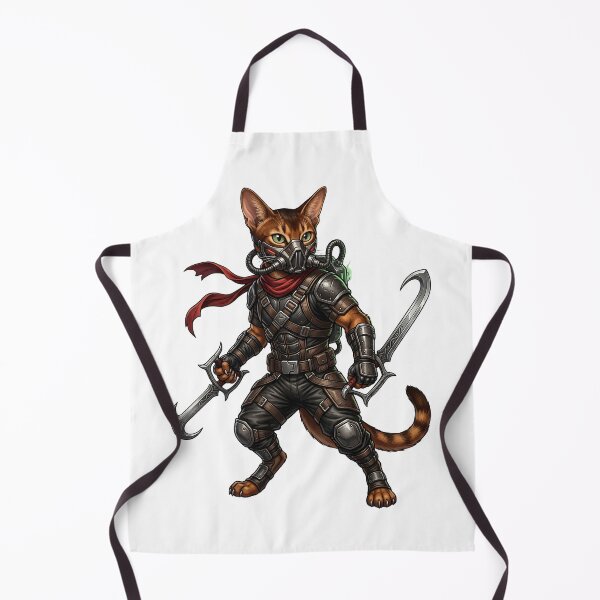 Item preview, Assassin Ninja Cat – Stealth Warrior Cat with Blades designed and sold by TOOBIC.
