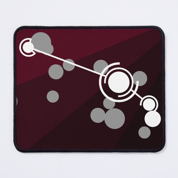 Item preview, Aries Constellation (Unlabeled) - Maroon - Minimalist Geometric Star Map Graphic  designed and sold by JayMakesTiktok.