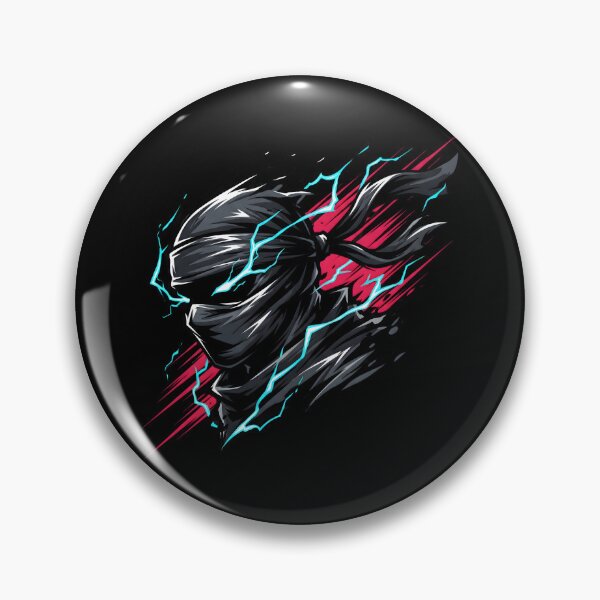Item preview, Dark Lightning Ninja Assassin Profile Portrait designed and sold by MarCinu Art.