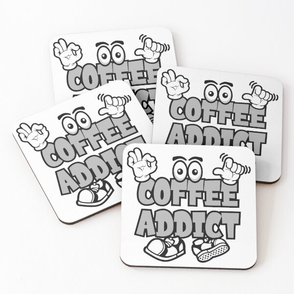 Item preview, COFFEE ADDICT - DRINK Street Lettering Cartoon Character  designed and sold by NFTWords.