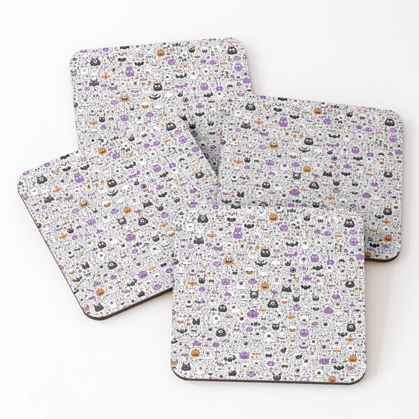 Item preview, Cute Monster Doodle Pattern – Adorable Spooky Creatures designed and sold by i-corp.