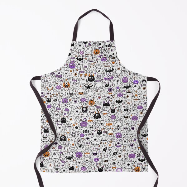 Item preview, Cute Monster Doodle Pattern – Adorable Spooky Creatures designed and sold by i-corp.