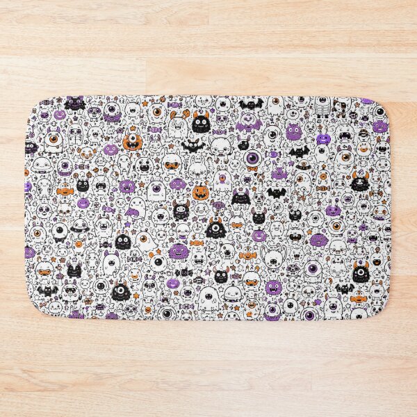 Item preview, Cute Monster Doodle Pattern – Adorable Spooky Creatures designed and sold by i-corp.