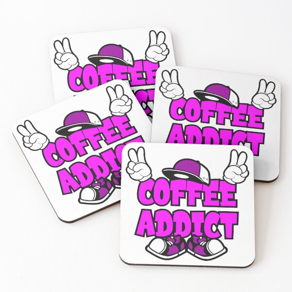 Item preview, COFFEE ADDICT - FOOD Design Character Bold Retro designed and sold by NFTWords.