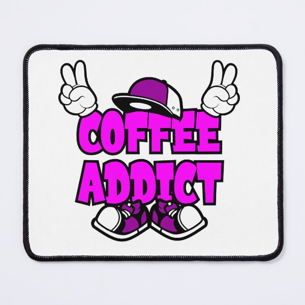 Item preview, COFFEE ADDICT - FOOD Design Character Bold Retro designed and sold by NFTWords.