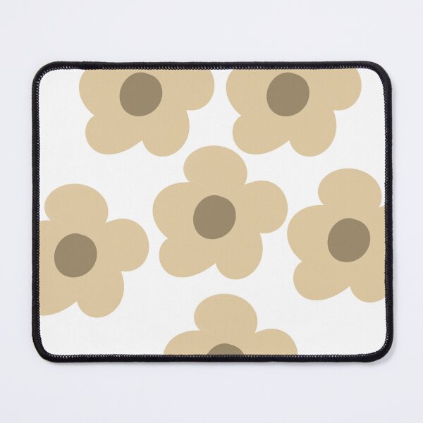 Item preview, Retro Beige Daisy Floral pattern designed and sold by CaramelCo.