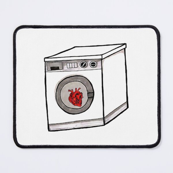 Item preview, Funny Anatomical Heart Laundry Retro designed and sold by Brenza Boggart.