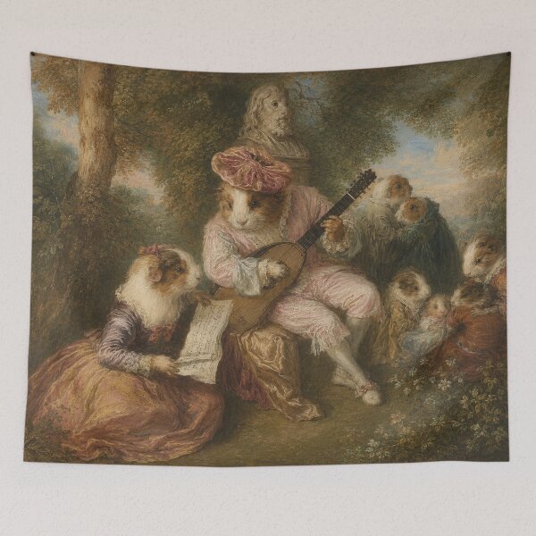 Item preview, The Scale of Love (After Watteau) designed and sold by gandolfwizard.