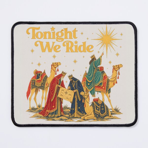 Item preview, Tonight We Ride Three Wise Men Map Joke designed and sold by POD DYNASTY | Original Print On Demand T-Shirt Graphics.