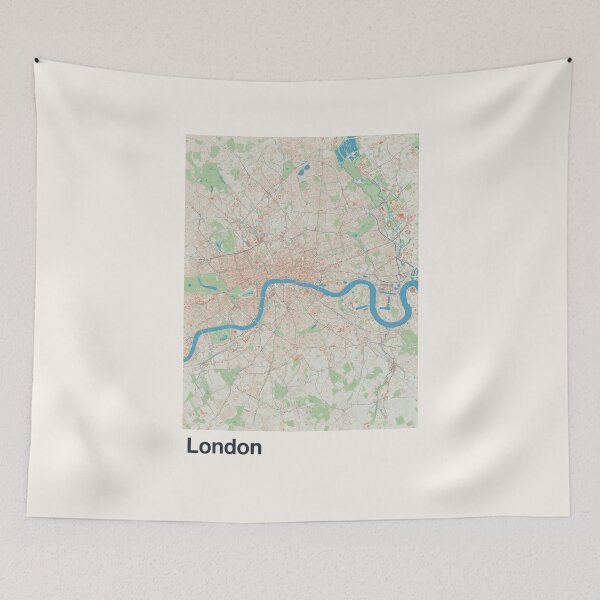 Item preview, London Minimalistic Map Art designed and sold by MapsNerd.