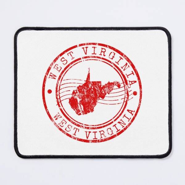 Item preview, West Virginia State Map Vintage Red Rubbe designed and sold by chaaval.
