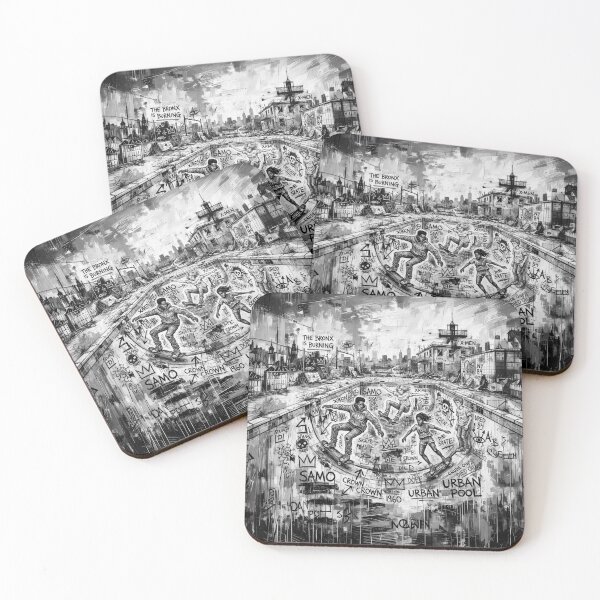 Item preview, Skateboarding In Gritty Graffiti Abandoned City Pool designed and sold by Home Decor Art.