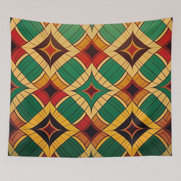 Item preview, African abstract in red,green and yellow designed and sold by Photopat.
