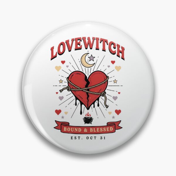 Item preview, Lovewitch Bound Heart Halloween Design Graphic Tee v1 designed and sold by DarylWelsh2024.