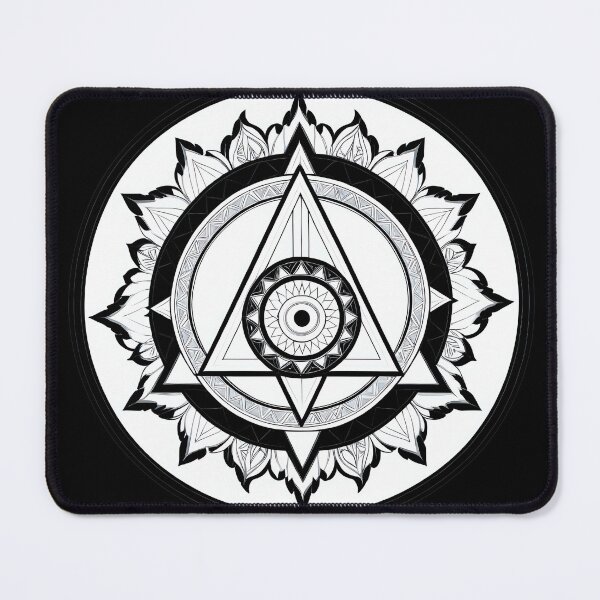 Item preview, Ornamental Triangle Emblem with Timeless Circular Design. designed and sold by MissYouONLY.