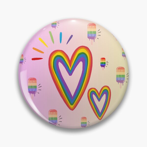 Item preview, Love Is Love Rainbow Heart LGBTQ+ Pride Scarf | Colorful Rainbow Popsicle Design designed and sold by Poeticrituation.
