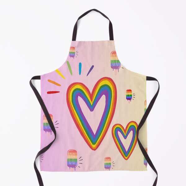 Item preview, Love Is Love Rainbow Heart LGBTQ+ Pride Scarf | Colorful Rainbow Popsicle Design designed and sold by Poeticrituation.