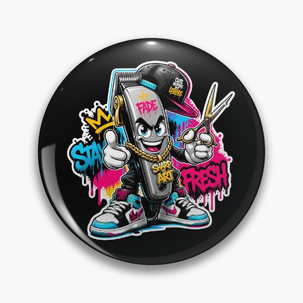Item preview, Stay Fresh Streetwear Barber Clipper Cartoon Art designed and sold by Barber MD Culture.