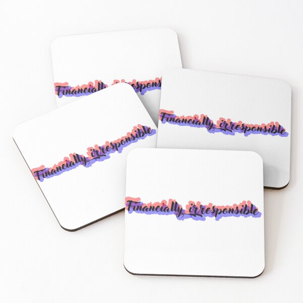 Item preview, Financially Irresponsible Sticker | Funny Money Meme | Broke Humor | Gen Z Quote Sticker | Spending Problems Gift designed and sold by MartynaMakes.