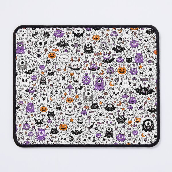Item preview, Spooky Cute Monster Doodle Pattern designed and sold by i-corp.